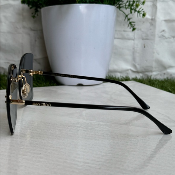 Jimmy Choo LETI/S 2M2 Black Gold Glitter
Women Sunglasses Authentic New - Picture 10 of 15